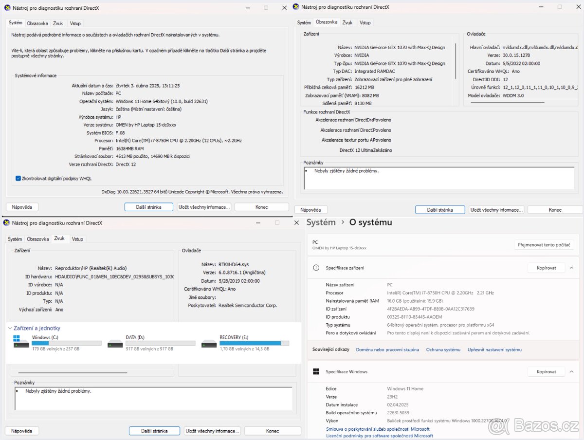Herní notebook - HP OMEN - 12