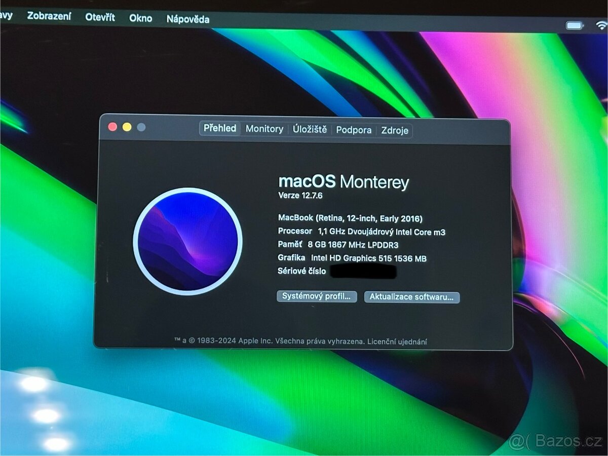 Apple MacBook 12" Retina (Early 2016) – macOS Monterey - 12