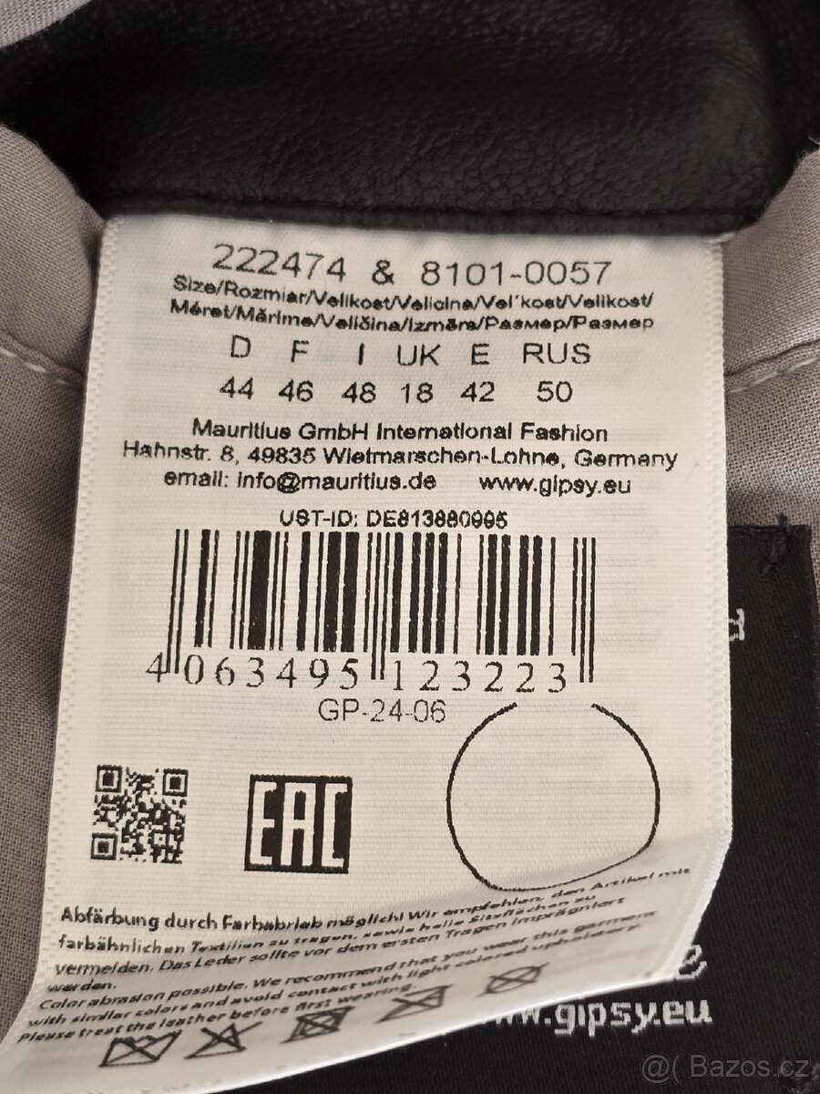 Dámská kožená bunda vel. XL - 12