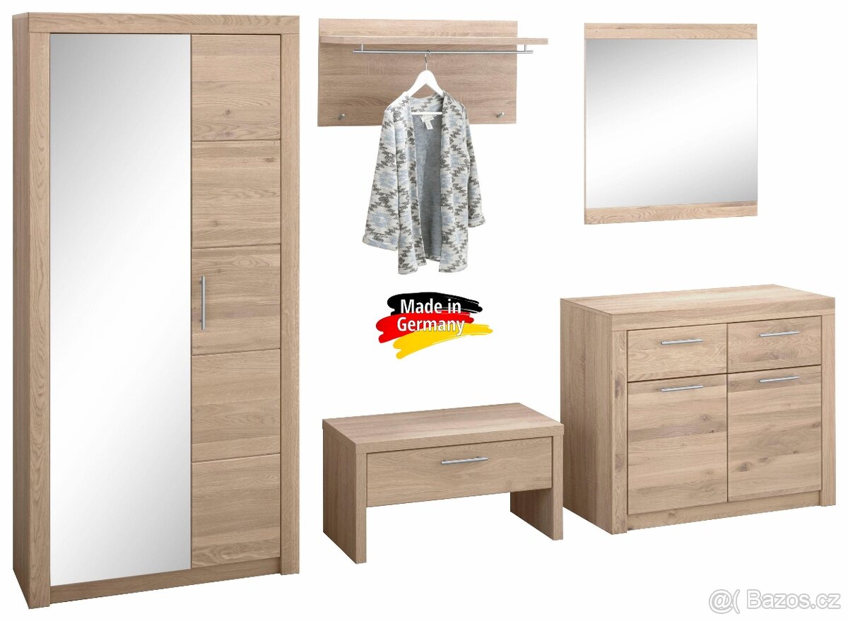 Předsíňová/chodbová stěna - Divoký dub masiv - 12