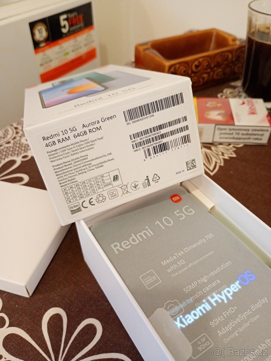 5G - Xiaomi Redmi 10 5G 4+4GB/64GB - Nový záruka T-mobile. - 12