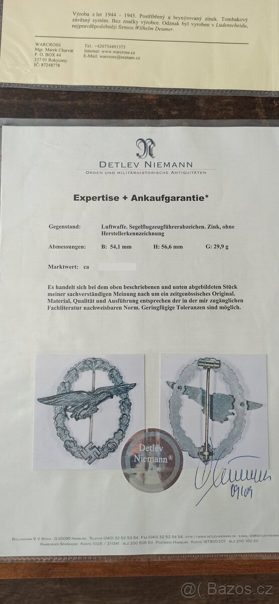 Odznak pro piloty kluzáků. - 12