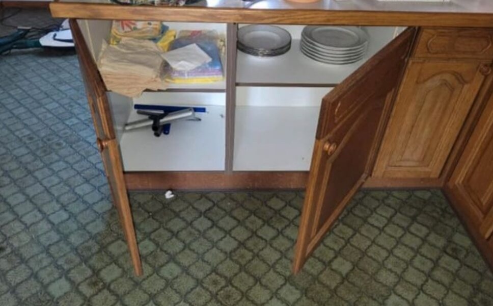 Rustikální dubová linka do U se spotřebiči,6236 - 12