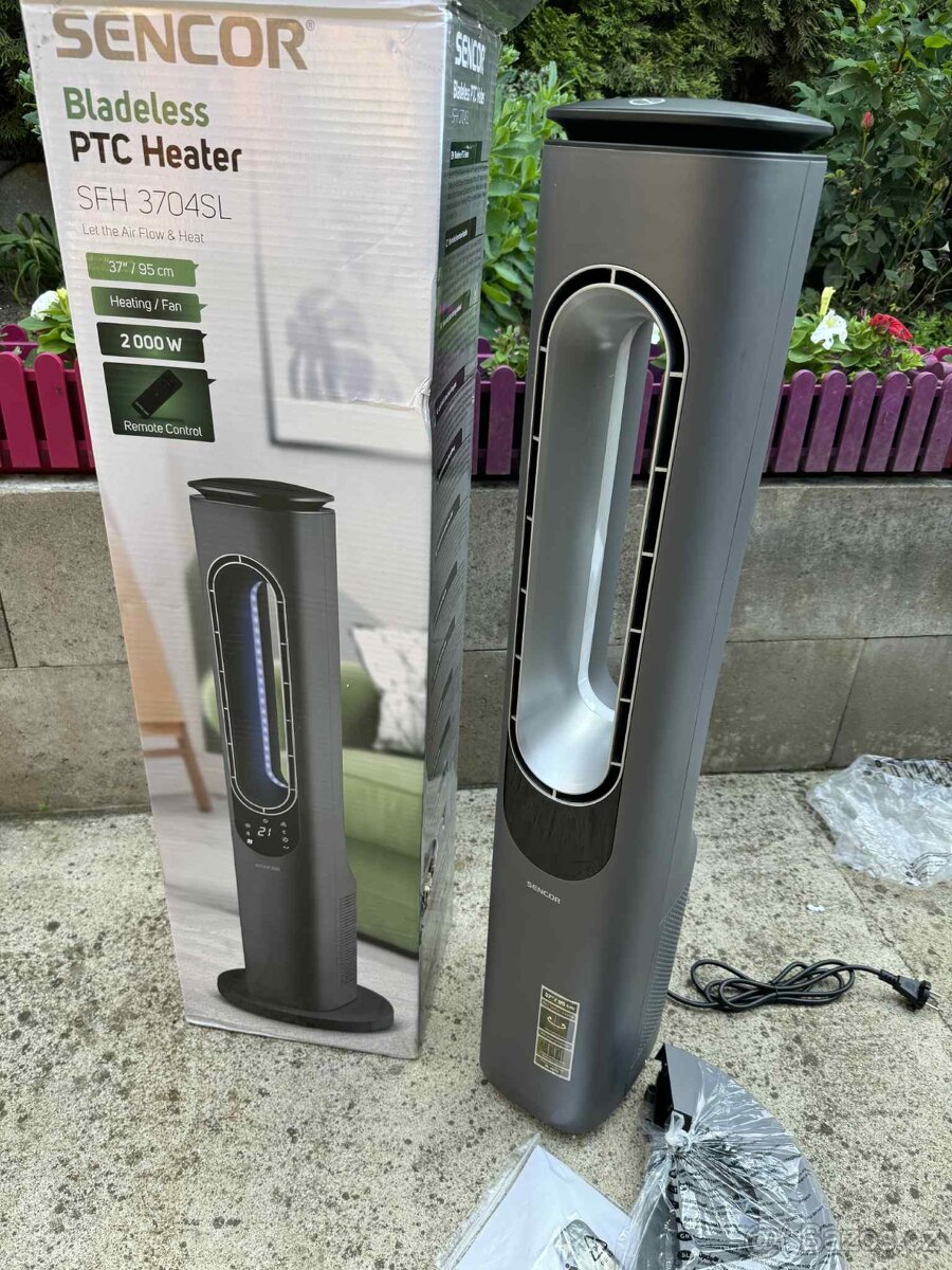 nové SFH 3704SL Keramické bezvrtulové topidlo a ventilátor - 12