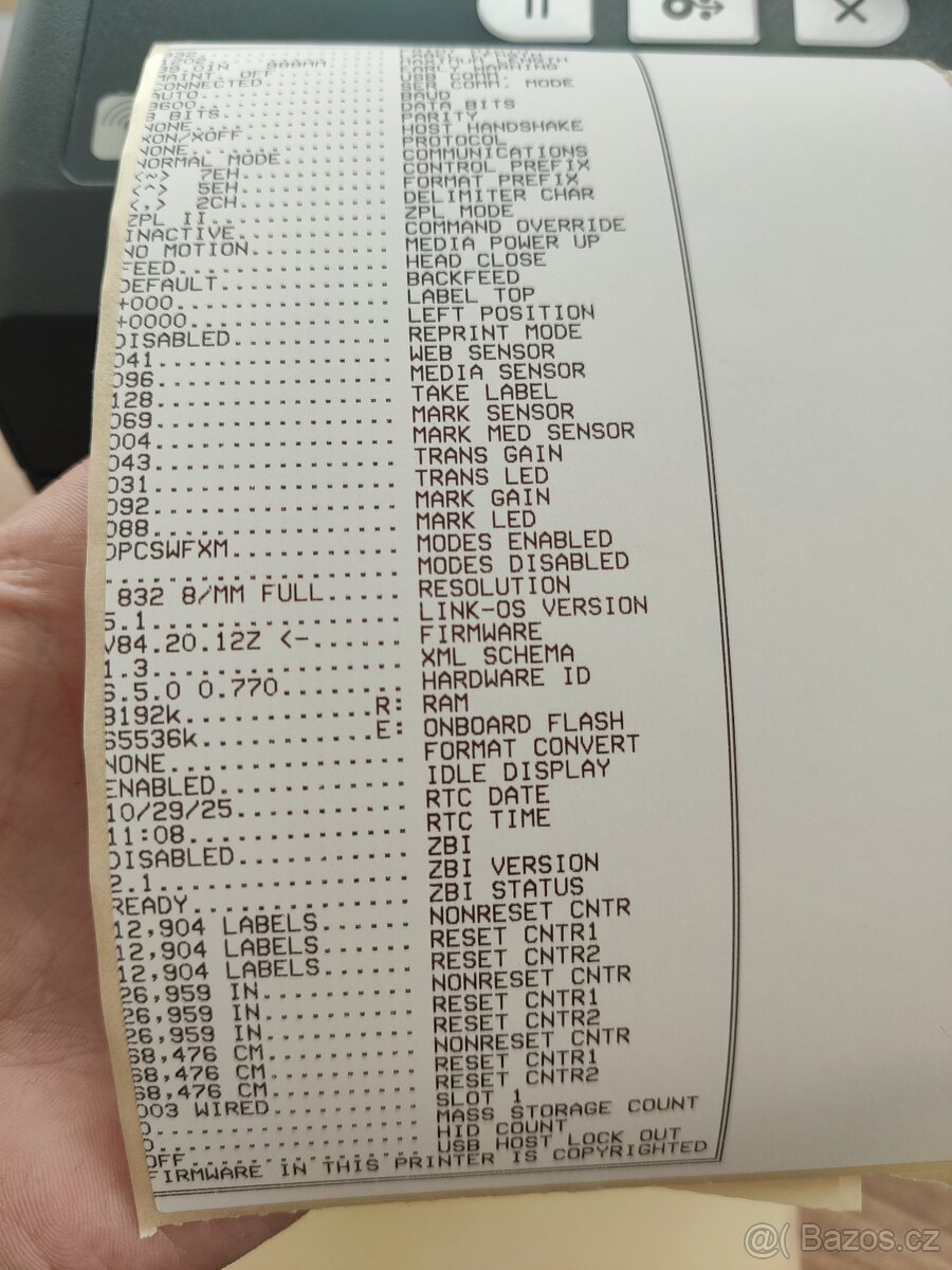 Tiskárna štítků Zebra ZD420 ZD 420 DT 203dpi Bluetooth LAN - 12