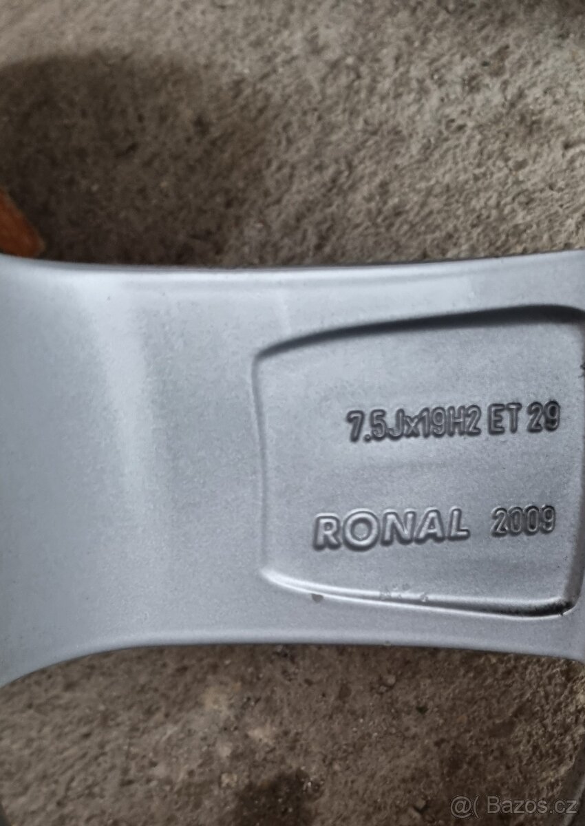 Alu kola Audi 235/55 R19, 5x112, 7,5Jx19H2 ET29,střed 66,5 - 12