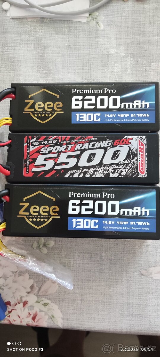 RC truggy 4x4 velikost 1:8 + nová baterie 14,8v 5400mAh.. - 12