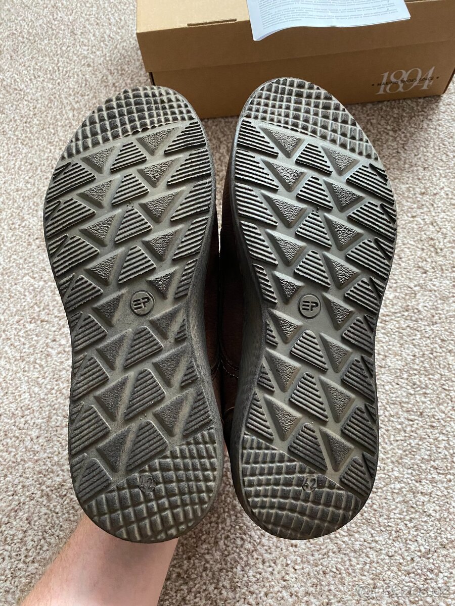 Nové pánské kožené podzimní/zimní boty Baťa - č. 42 - 12