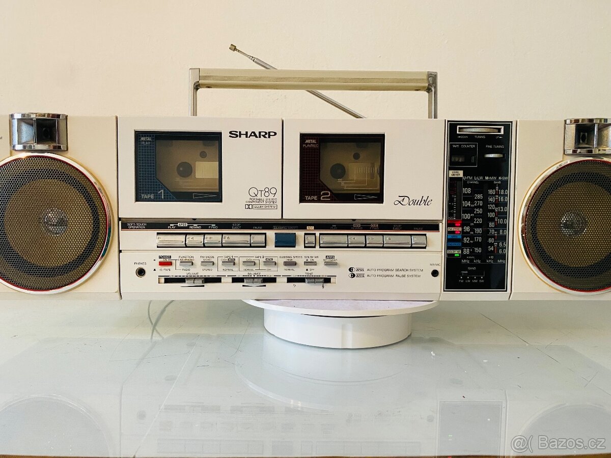 Radiomagnetofon Sharp QT 89HW, rok 1986 - 12