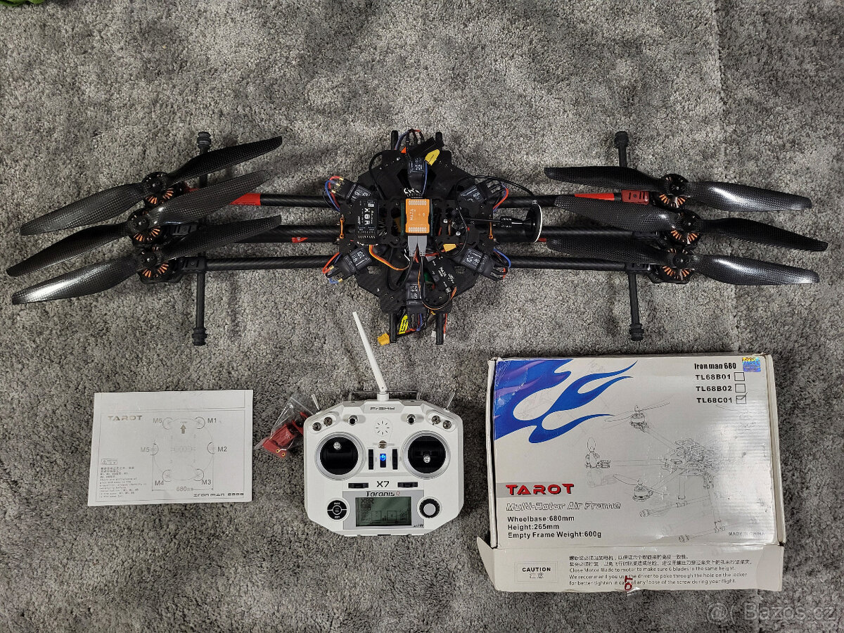 Dron Hexacopter Tarot Iron Man 680 multirotor, DJI, Taranis - 12
