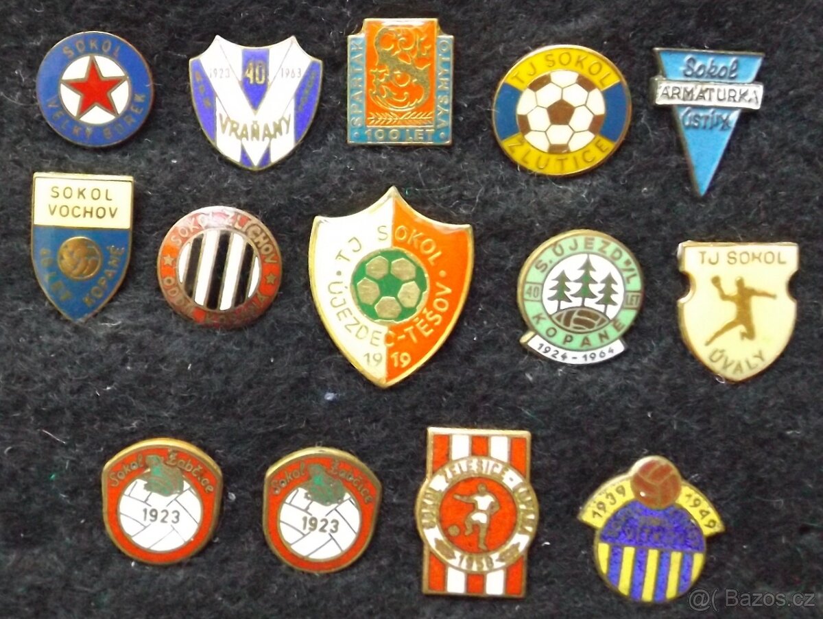 fotbalové sportovní odznaky - SOKOL, kopaná i jiné sporty - 12