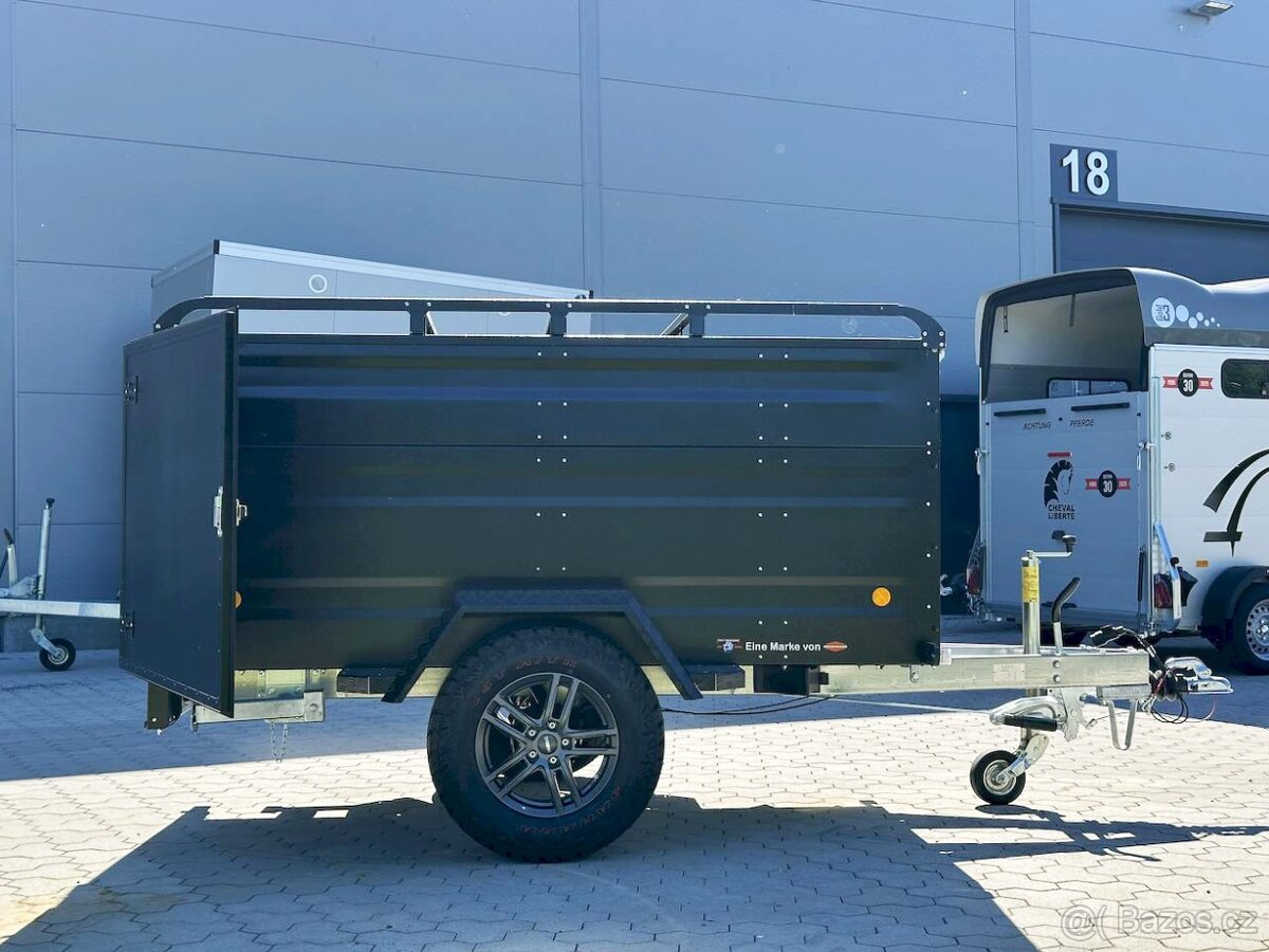 OFFROAD Přívěsný Vozík s Poklopem 1300Kg CAMPING,RYBAŘENÍ - 12