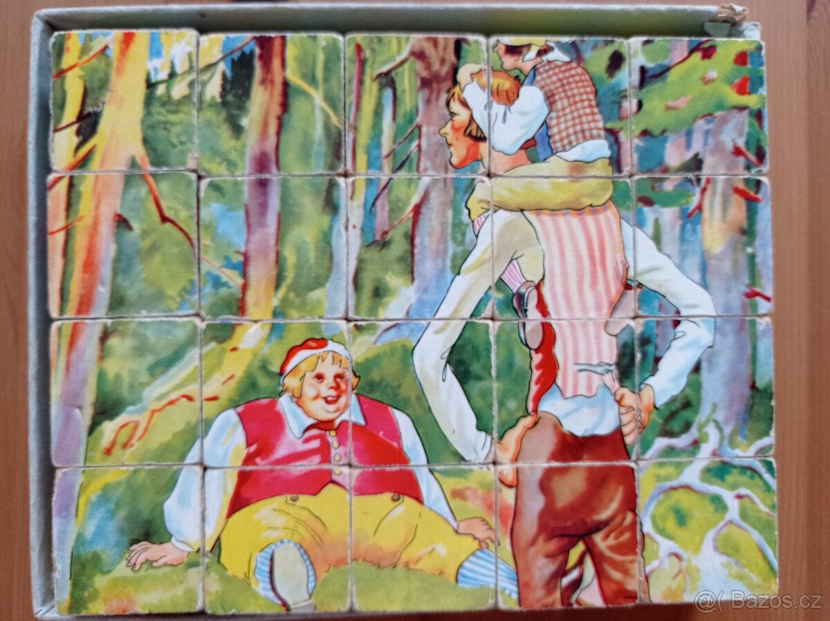 Retro obrázkové kostky TOFA Pohádky - 12