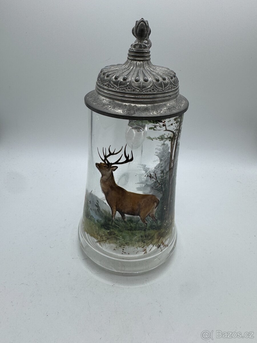 Sběratel nabízí staré korbele s cínovými víčky - 12