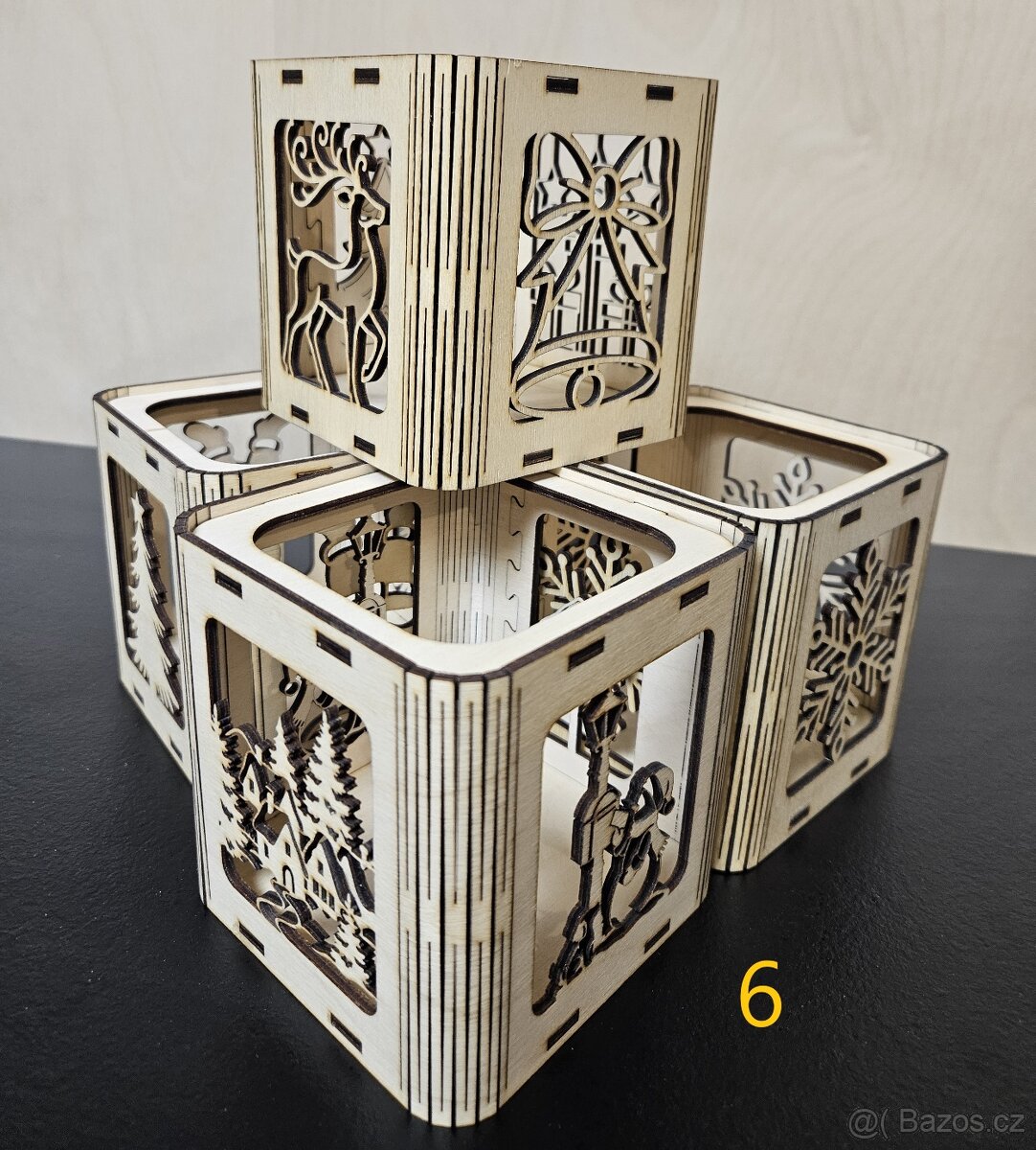 P: Dřevěné vánoční dekorace - 12