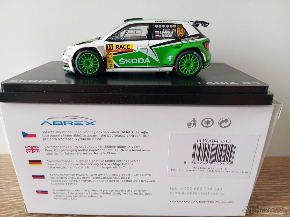 Škoda Fabia R5 1:43 Abrex - 12