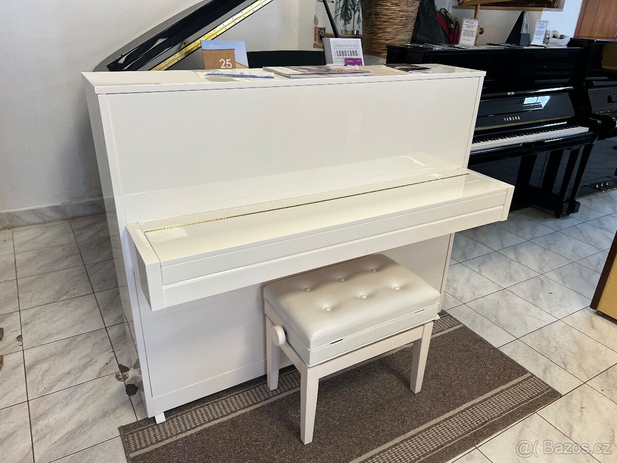 Bílý Petrof 118 S1 se zárukou 5let, doprava zdarma. - 12