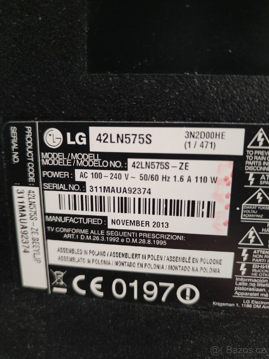 Prodám televize LG Smart - 12