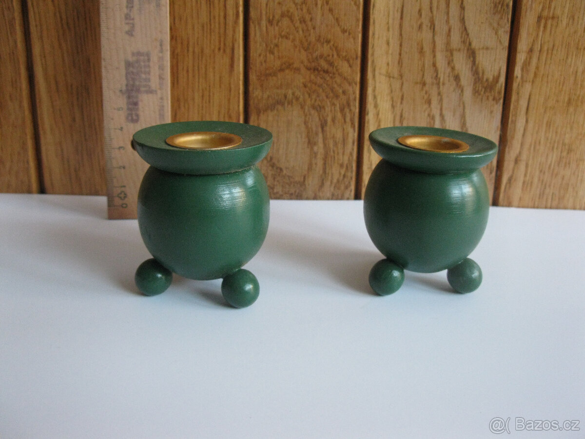 Kované,staré svícny,ke krbu+2 sošky,Vánoční dekorace,žabky - 12