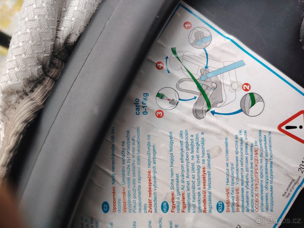 Prodám autosedačku "vajíčko" - 12