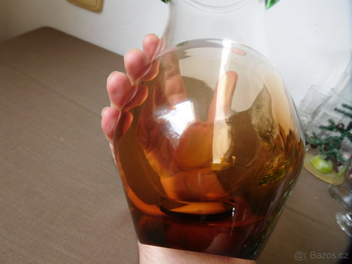 VÁZA - LADISLAV PALEČEK - ŠKRDLOVICE -HUTNÍ SKLO - 12