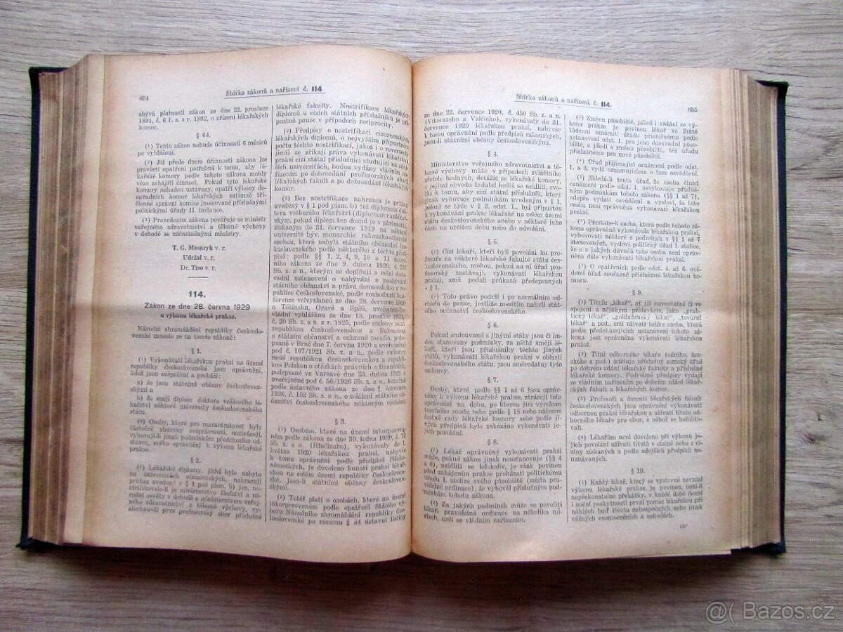 Sbírka zákonů a nařízení 1929 – prodej sbírky starých knih. - 12