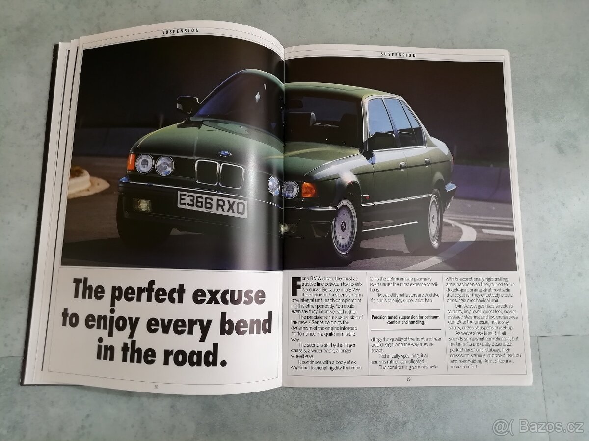 BMW E32 -složky s katalogy 1987 v angličtině - 12