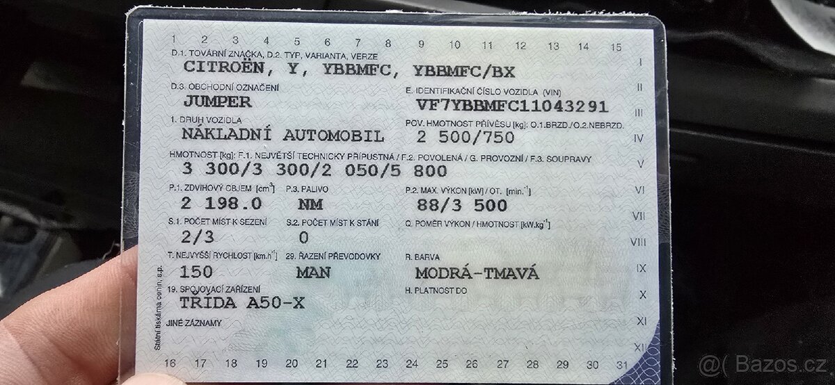 Citroën jumper 2.2 hdi 88kw RK 2006 - 12