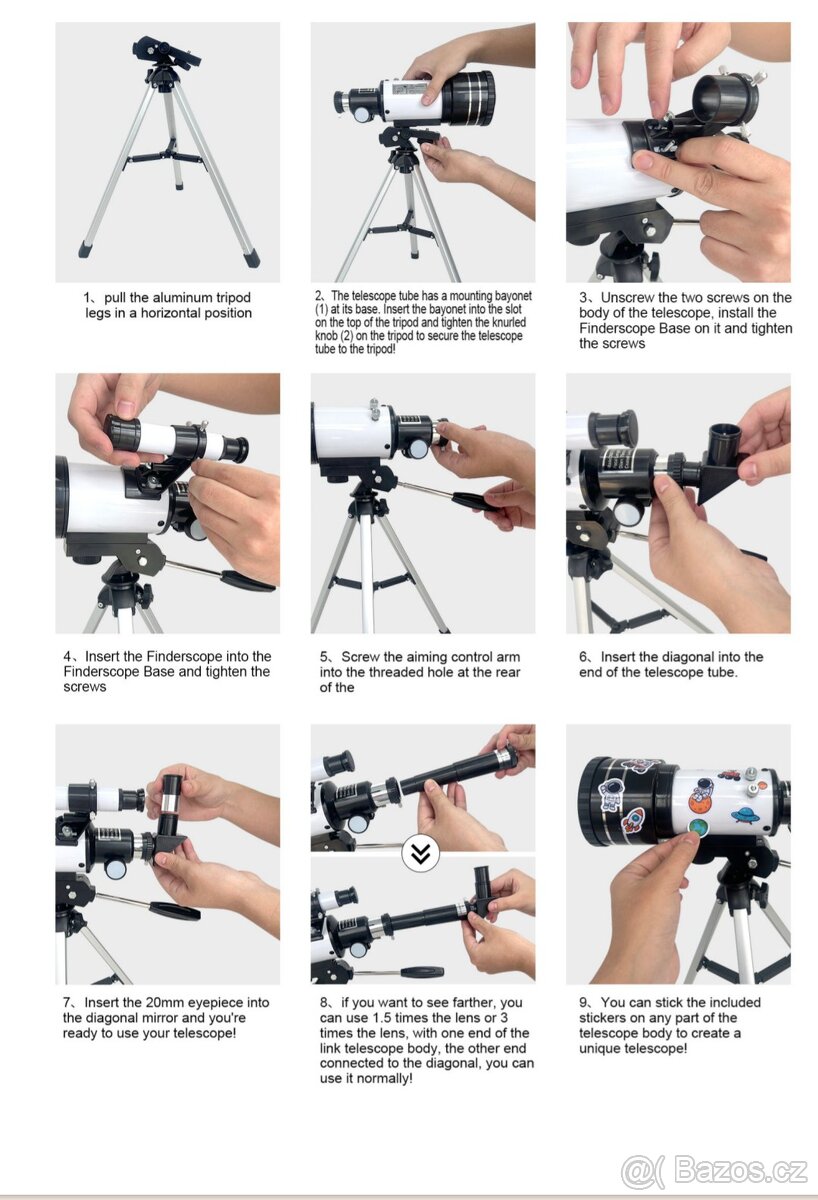 Teleskopický dalekohled nový. - 12