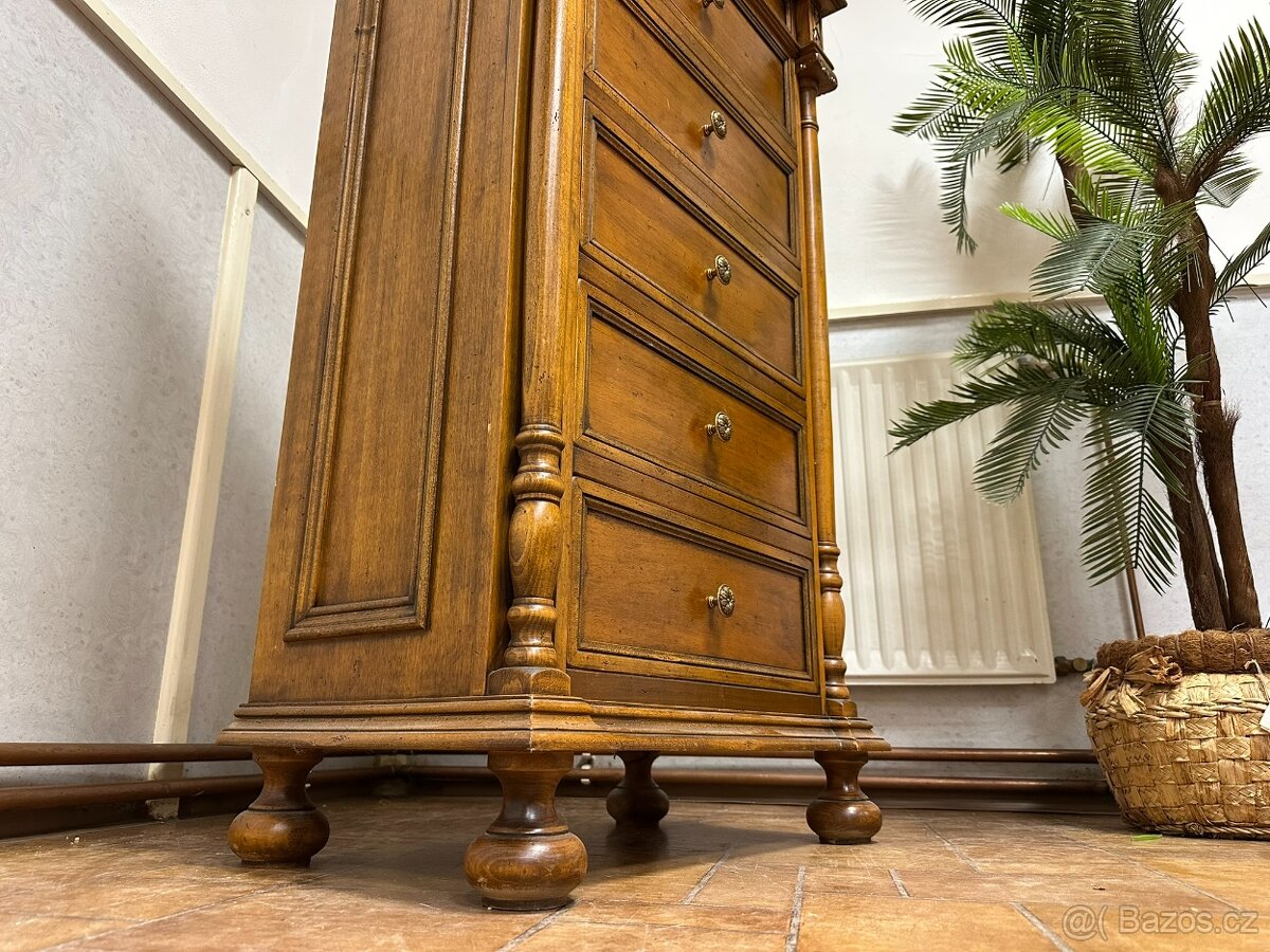 Rustikální šuplíková komoda SELVA - 12