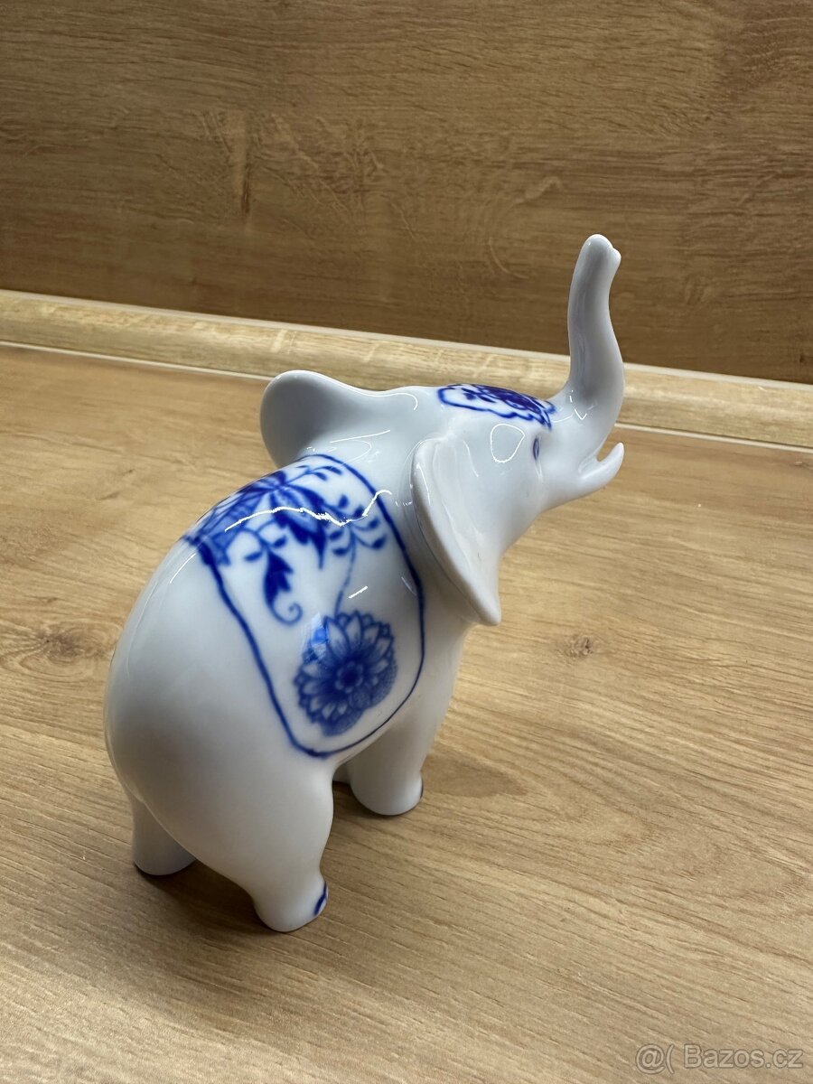 Slon Cibulak, originál porcelán Dubí - 12