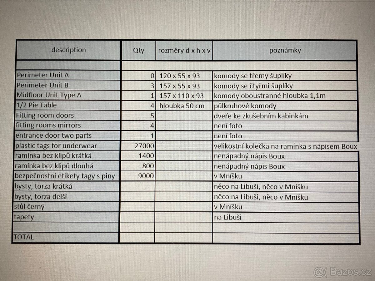 Nábytek prodejny, vybavení obchodu levně - 12