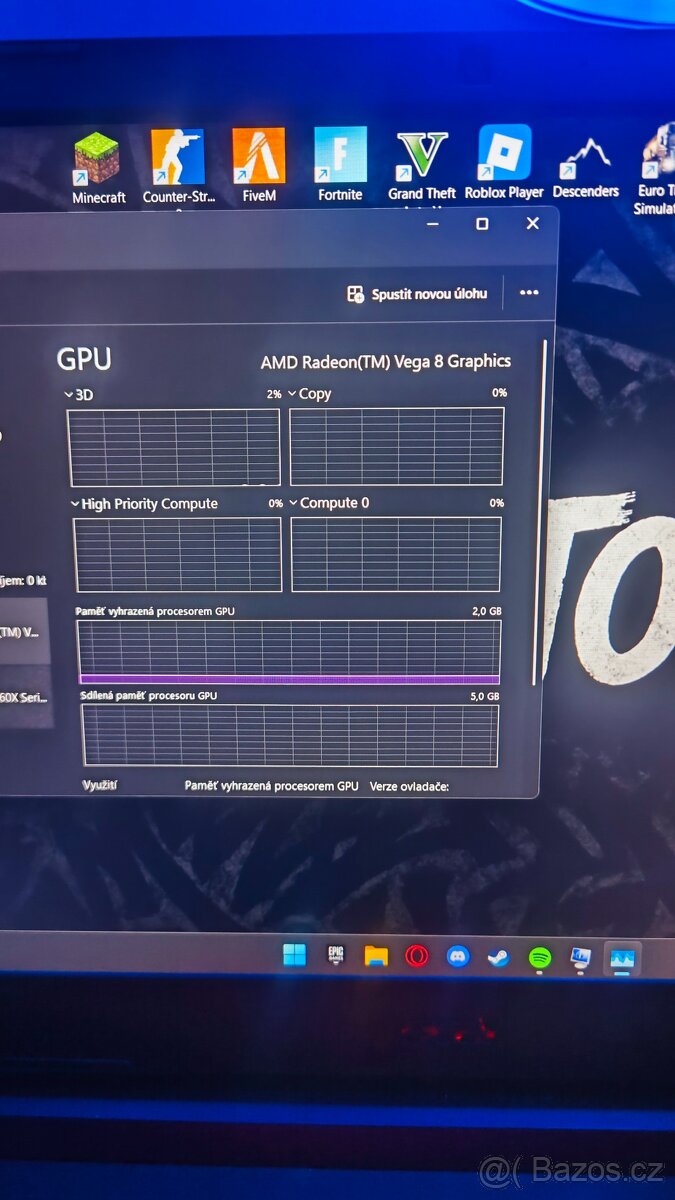 Herní notebook Acer Nitro 5 – Ryzen 5, Radeon RX 560X, 12 GB - 12