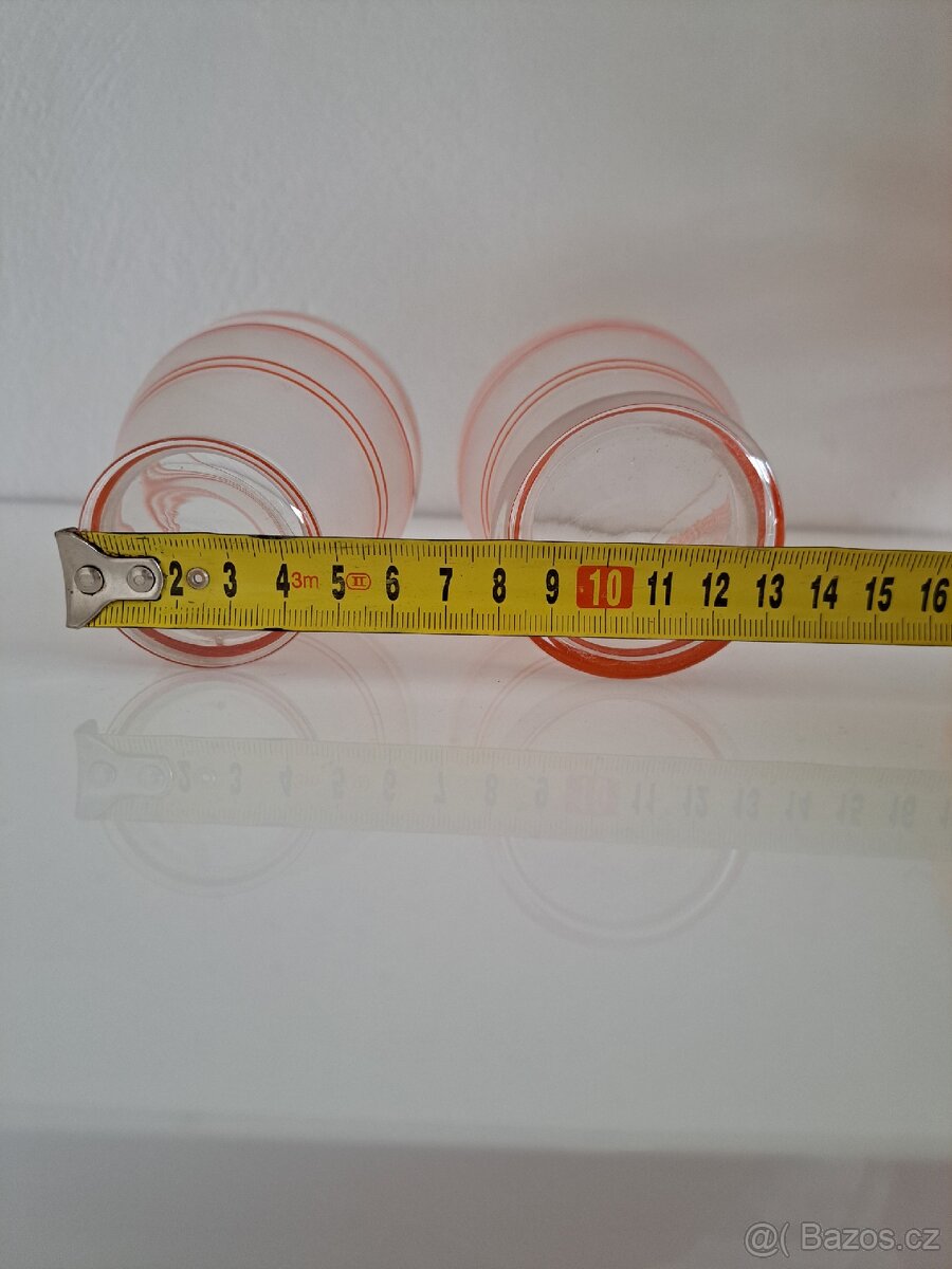 Art deco - džbán a sklenice - retro sklo - 12