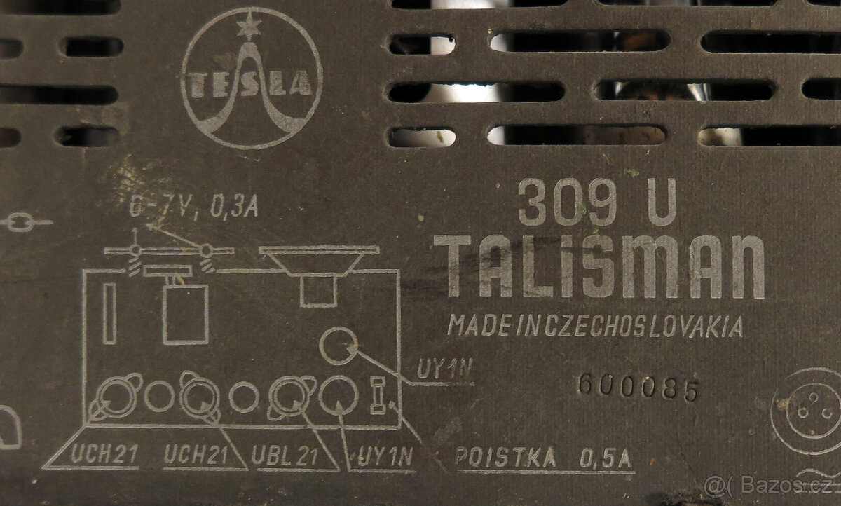 Elektronkové Rádio Tesla Talisman 309U - 12