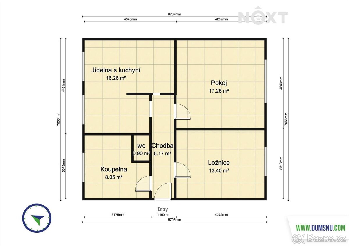Prodej byt 3+kk, 56㎡ - 12