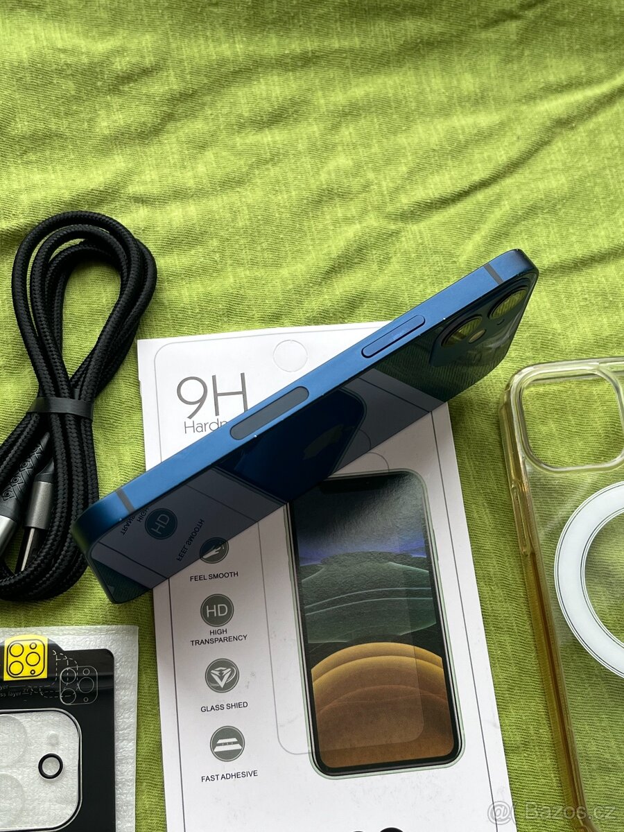 🍏 Apple Iphone 12 Mini 64GB BLUE 🍎 100% baterie 🔋 - 12