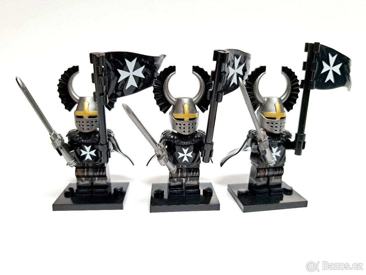 Minifigurky rytíři (3), typ LEGO - 12