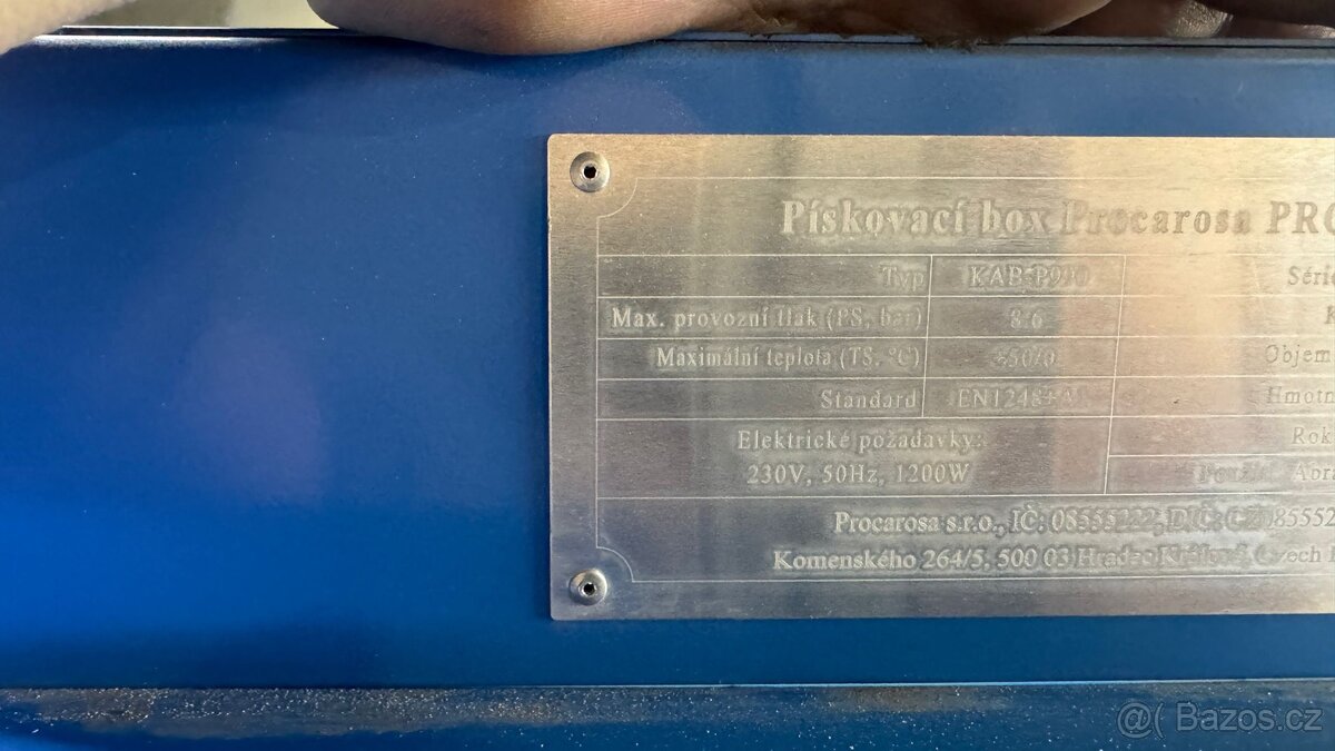 Pískovací box Procarosa PROFI990 - 12