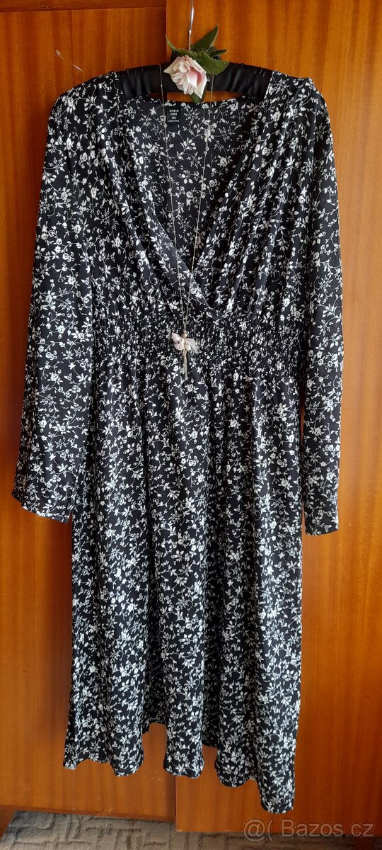 Shein květinové midi šaty s dlouhými rukávy - 12