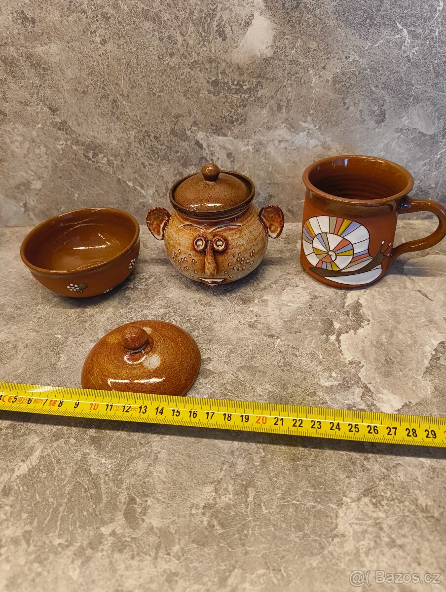 Hrníček na bylinky,misky, cukřenka - 12