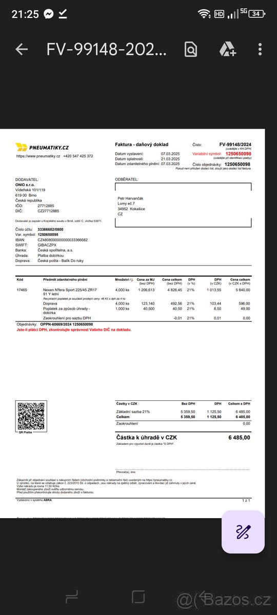 ALU disky 17, 5x112 , 7,5J ET45 - 12
