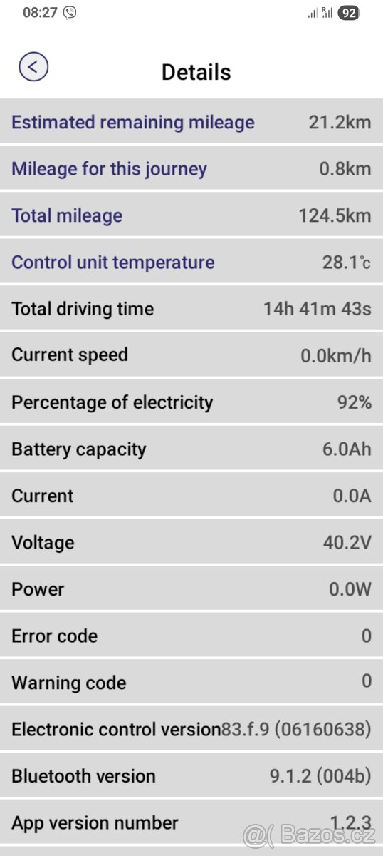 Elektrokolobezka Sencor one 2020 - 12