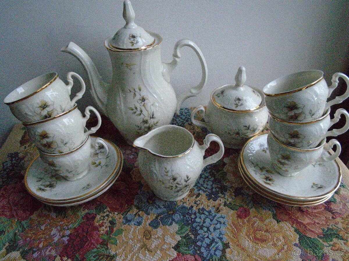 Kávová čajová souprava - likvidace. - 12