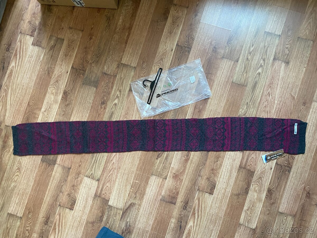 Nová unisex zimní šála ALPINE PRO - 180 cm, akryl - 12