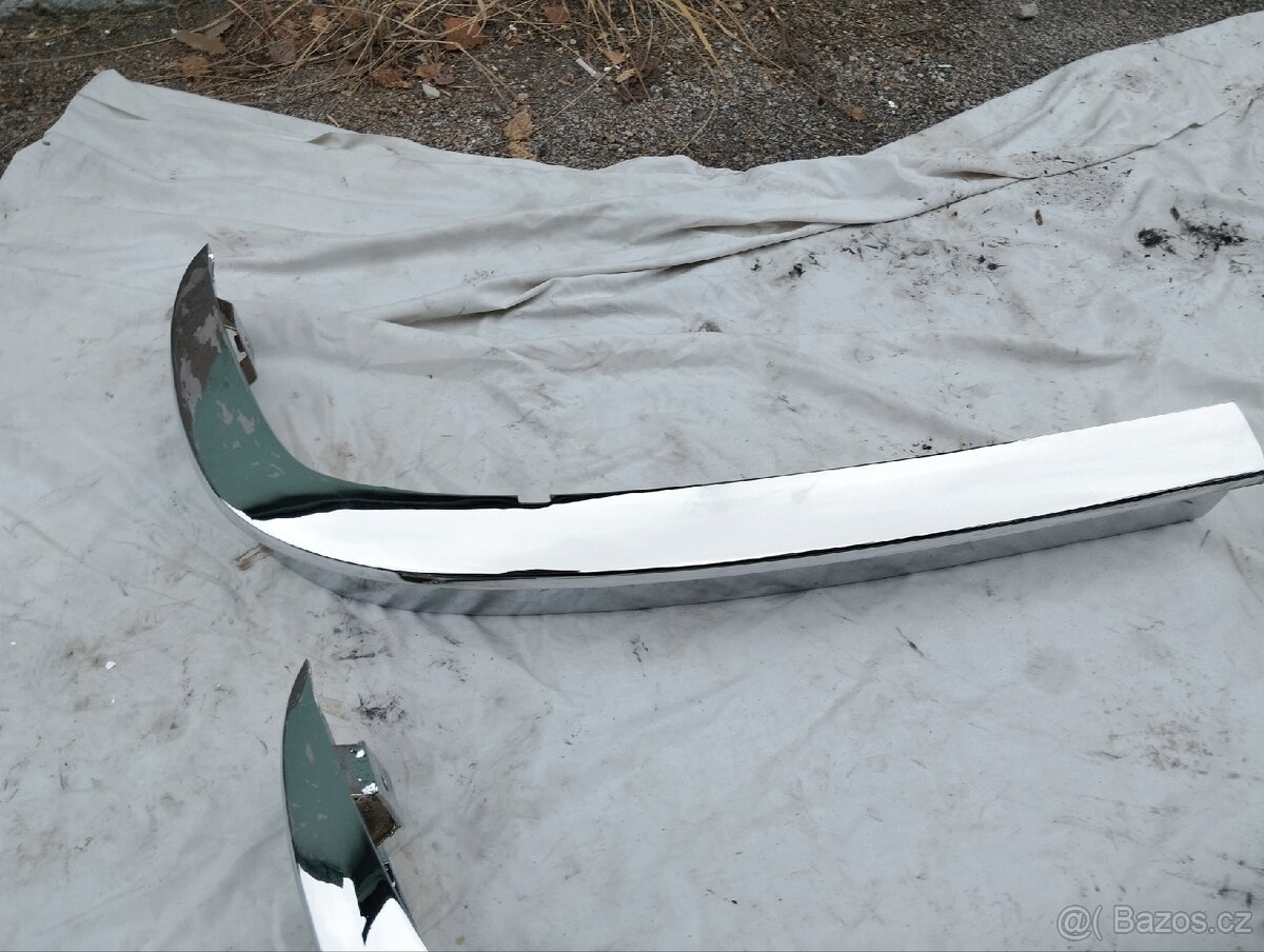 Škoda 100 110 nachromovane narazniky s vyrezom - 12