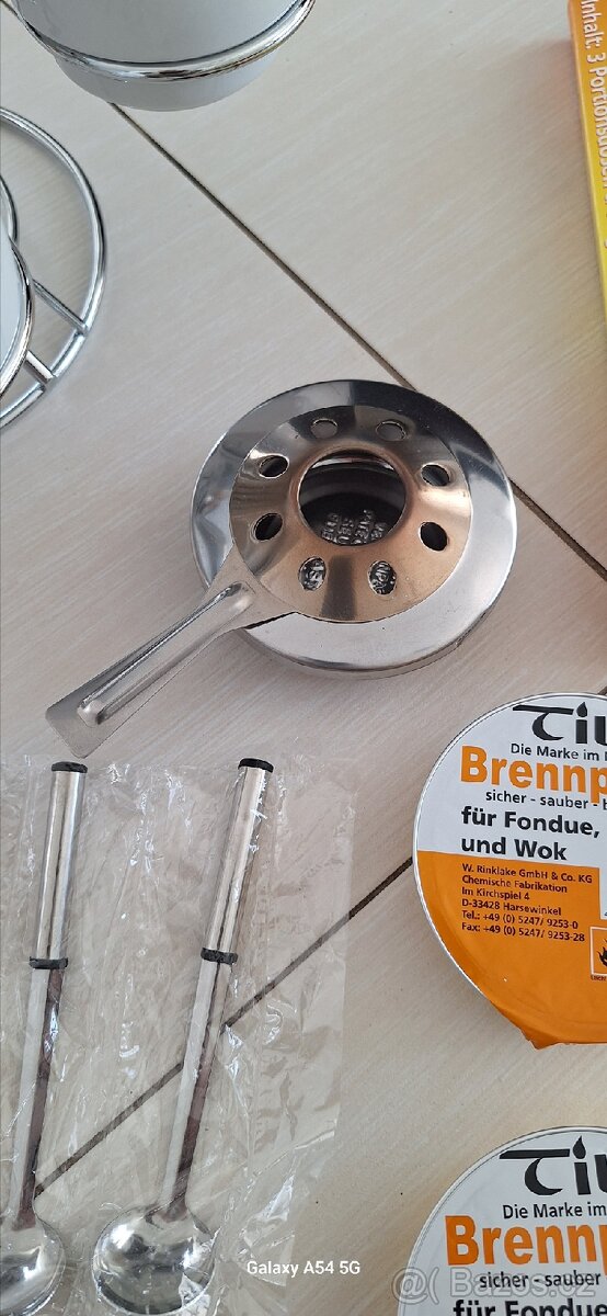 Fondue set. - 12