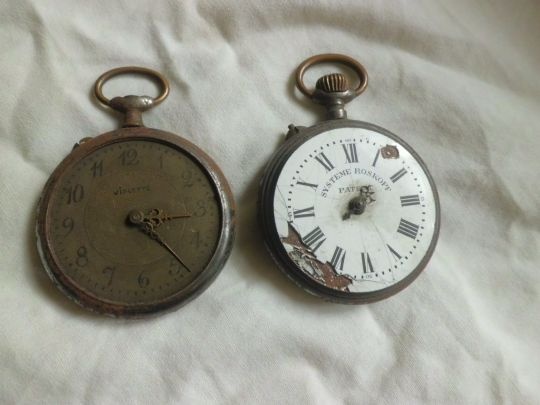 Stará Pozůstalost po Hodináři - Hodinky i Stříbrné a Díly - 12
