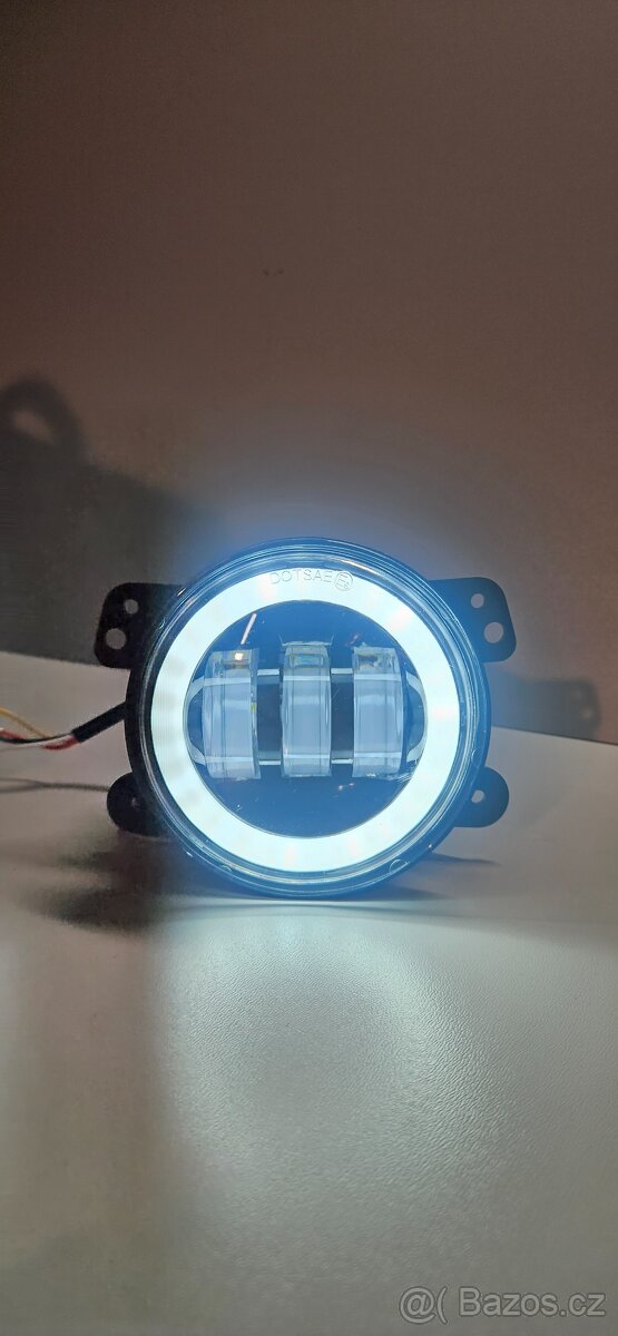 Zetor přední LED světla 143mm 5,75' (angel eyes) - 12