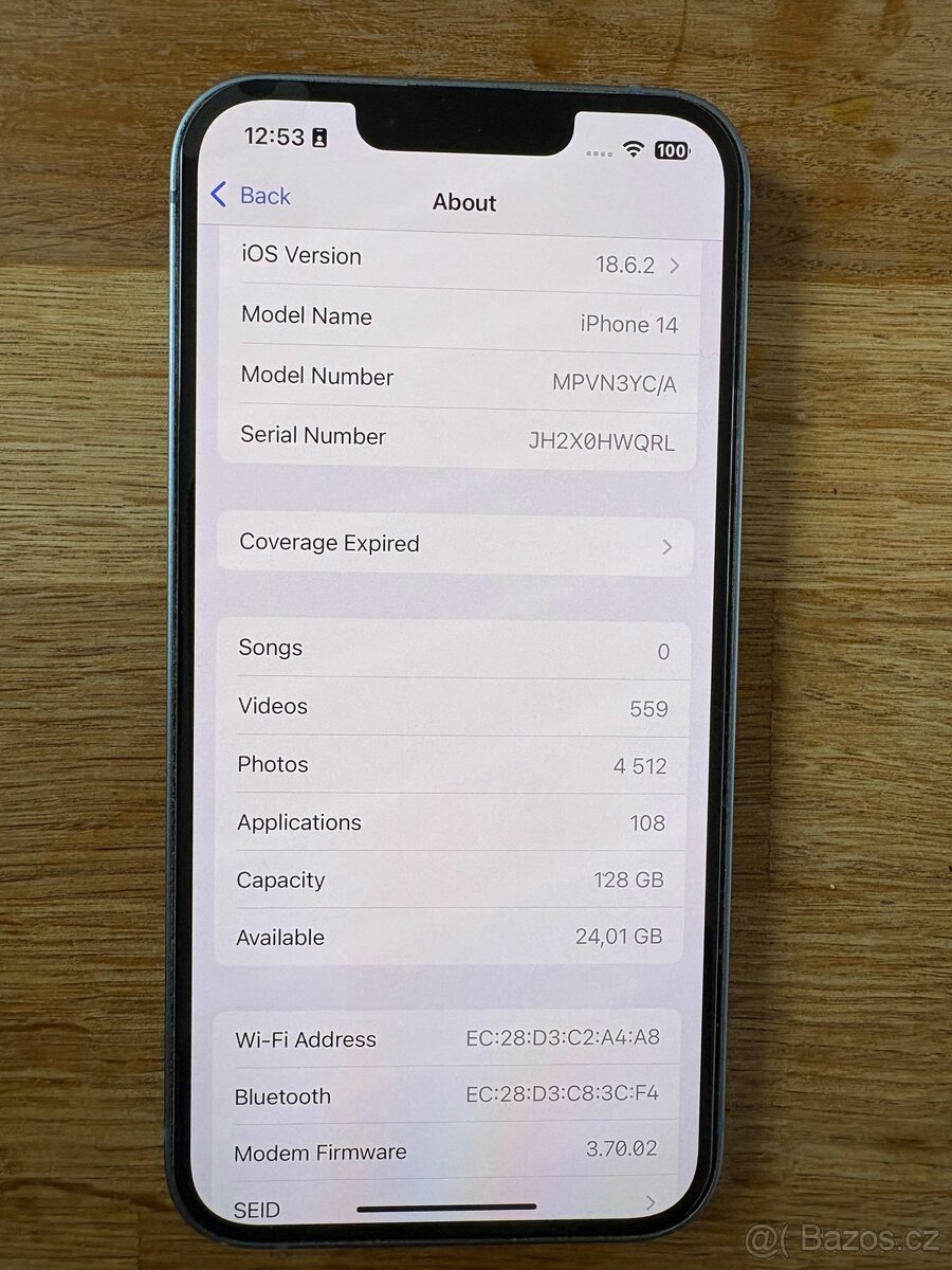 iPhone 14 – 128 GB, modrý, 85 % baterie, výborný stav - 12